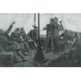 thumbnail image 2 of Remington, Frederic 14x11 Gold Ornate Wood Framed with Double Matting Museum Art Print Titled - Merry Christmas in a Silby Tent-Sketch, 2 of 4