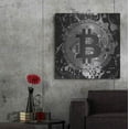 thumbnail image 7 of Luxe Metal Art 'Bitcoin Black Ice' by Cameron Gray Metal Wall Art, 36"x36", 7 of 7