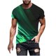 thumbnail image 1 of Camisetas de Manga Larga para Hombres Imprimir Fallow Cuello Redondo Camiseta, Moda Casual Manga Corta Mezcla de Algodón/Lino, 1 of 9