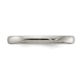 thumbnail image 3 of Solid Titanium Men's Half Round 3mm Ring Comfort-Fit Band Size 8.5, 3 of 4