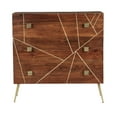 thumbnail image 4 of DecMode 36" x 36" Brown Metal Modern Cabinet, 4 of 11
