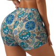thumbnail image 2 of Qekee Vintage Floral Butterflies Women Workout Shorts, Sports shorts, Scrunch Butt Lifting Gym Shorts, Breathable Soft - X-Large, 2 of 9