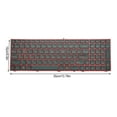 thumbnail image 4 of ziyahi Keyboard with Backlight Universal Plug and Play Input Equipment Red Frame Keys Board Keyboards Replacement for Z7, 4 of 5