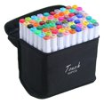 thumbnail image 1 of Compagnon Créatif, Marqueurs à Alcool avec Porte-Stylo Carré Ergonomique pour le Confort, Encre Imperméable Résistante aux Bavures, Conception à Double Pointe pour une Utilisation Flexible, Marqueurs de Qualité Professionnelle, 1 of 5