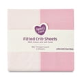 thumbnail image 5 of Parent's Choice 2-Piece 180 Thread Count Pink Cotton Fitted Crib Sheet Set, 5 of 6