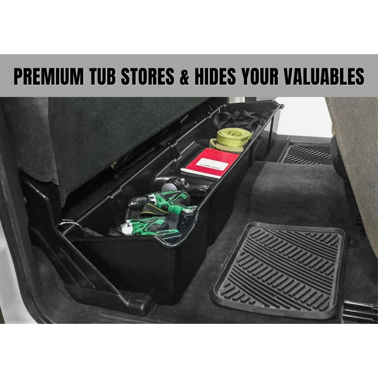 Red Hound Auto Under Seat Storage Box Compatible with Chevrolet GMC  Silverado Sierra 1500 2500 3500 1999-2006 Extended Cab Underseat System