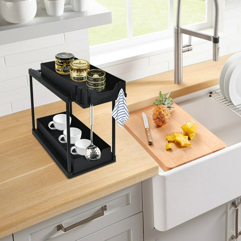 COCOBELA Under Sink Organizers and Storage Adjustable Height, 2