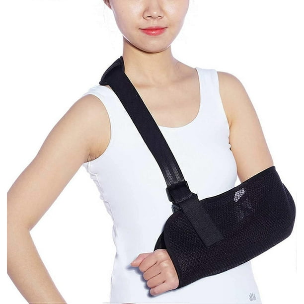 Adjustable Arm Sling Joint Immobilizer, Multifunctional Sprain Fixation Belt for Fractures, Breathable Mesh Forearm Sling for Dislocation Support