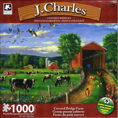 Covered Bridge Farm 1000 Piece Puzzle