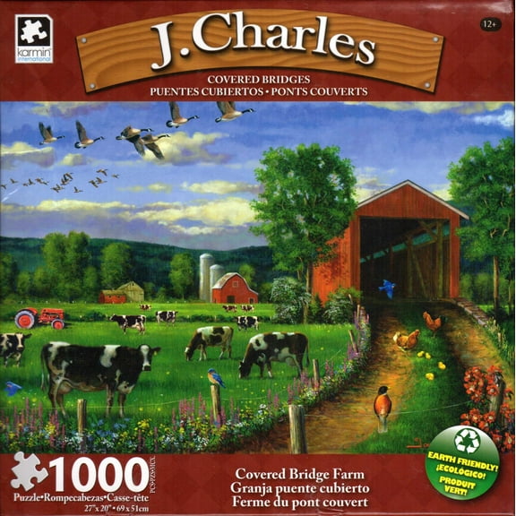 Covered Bridge Farm 1000 Piece Puzzle