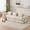 Beige, variant on GNIXUU 98.81" Modern Modular Recliner Sofa, Convertible Sleeper Bed,Folding Mattress 3 Seater Couch with Fixed-Shape Frame ,Comfy Lazy Boneless Couches for Living Room Bedroom Lounge,Orange