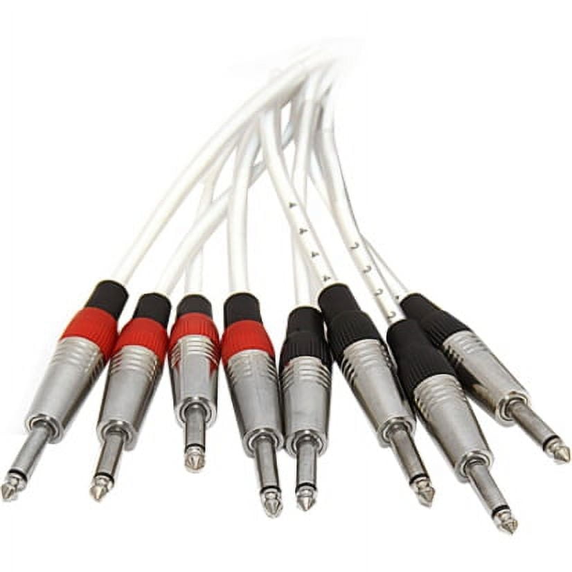 Seismic Audio Audio Insert Snake Cable TRS 1/4" to Dual TS 1/4" - 4+8, 8+16, 12+24 - 3' to 15' - SAST-Series