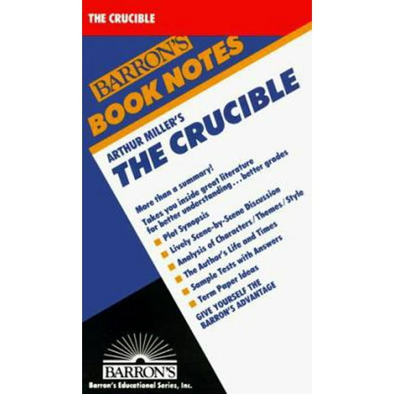 Pre-Owned Arthur Miller's the Crucible (Barron's Book Notes) (Paperback) 0812034082 9780812034080