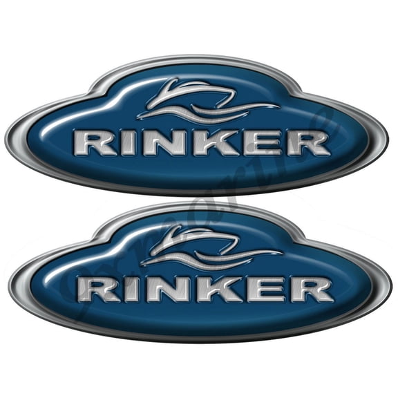 Rinker Boat Oval Sticker Set