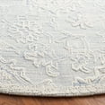 thumbnail image 3 of SAFAVIEH Trace Mia Medallion Area Rug, Light Blue/Ivory, 6' x 6' Round, 3 of 8