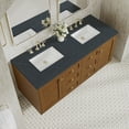 thumbnail image 7 of James Martin Vanities 545-V60D-LNO-3CSP Laurent 60" Double Basin Poplar Wood Vanity Set -, 7 of 7