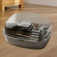 thumbnail image 6 of YWMJZEU Hamster Cage Hamster Habitat Sugar Glider Portable Bunny Mice Clear Openable Top Gray, 6 of 9
