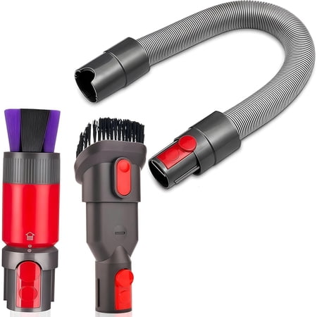Extension hose + traceless dust brush + combi brush accessories for Dy*son V7 V8 V10 V11 V15 vacuum cleaner, vacuum cleaner hose, anti-scratch brush, accessory set for Dy*son