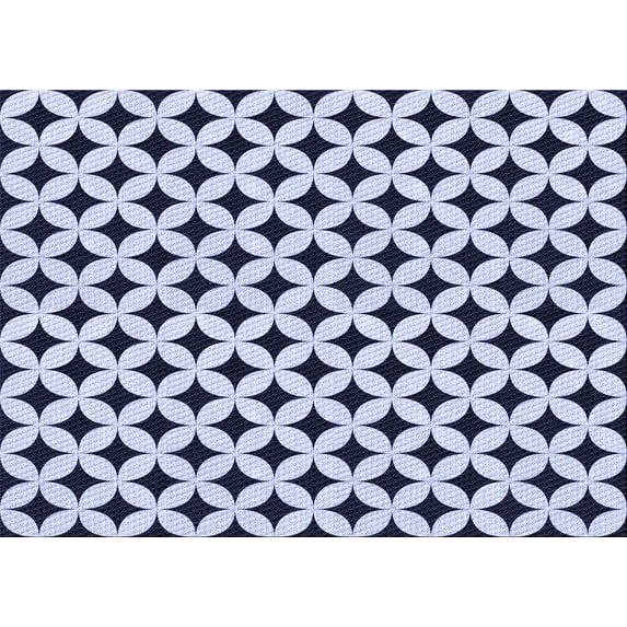Ahgly Company Indoor Rectangle Patterned Heavenly Blue Area Rugs, 7' x 9'