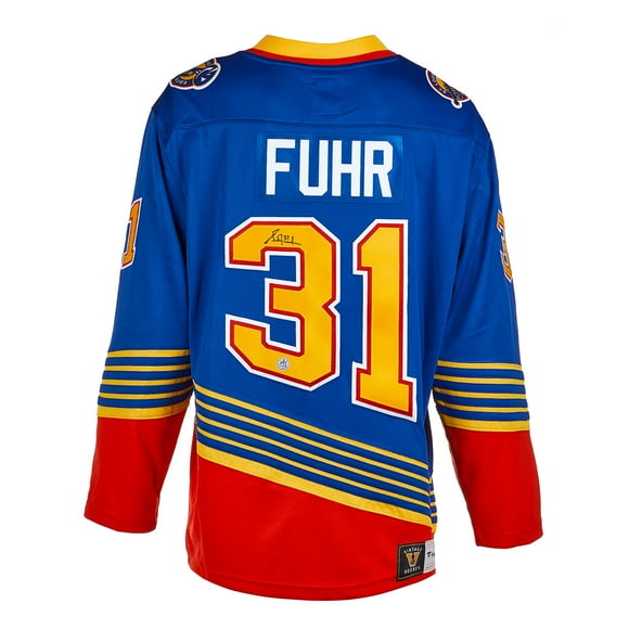 Grant Fuhr Signed St Louis Hockey Fan Replica Jersey