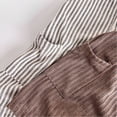 thumbnail image 4 of LYMAYTER 3-24M‌ Baby Boys Girls Infant Toddler Striped Sleeveless Romper Button Down Short Overall Outfit‌, 4 of 8