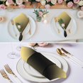 thumbnail image 2 of Yellow Black Ombre Cloth Napkins, Modern Gradient Abstract Art Washable and Reusable Dinner Napkins Set of 4, Table Napkin for Kitchen Party Birthday Wedding Hotel Housewarming 20"x20", 2 of 8