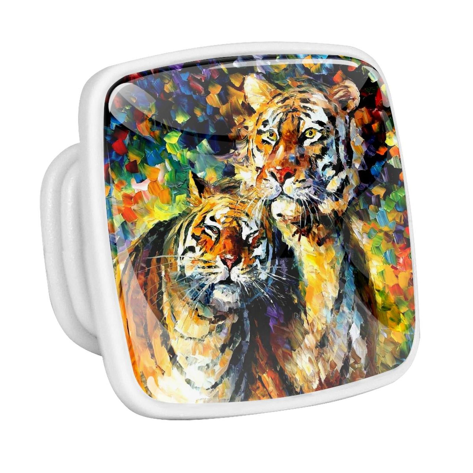 Ownta 4 Pcs Square Handle Cupboard Fluorescence Knob Glowing in