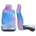 thumbnail image 3 of ZNDUO 2 Piece Universal Car Seat Covers for Front Seats, Polyester Abstract Blue Watercolor Art Pattern Elastic Car Seat Protectors, 3 of 8