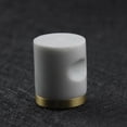 thumbnail image 1 of Bianco Marble & Brass Knobs 10 Piece Set, 1 of 7