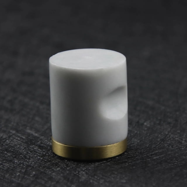 Bianco Marble & Brass Knobs 10 Piece Set