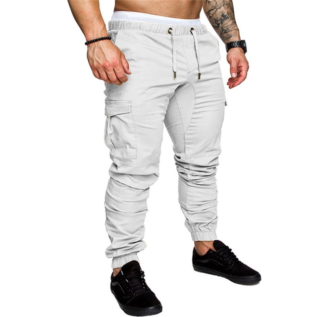 SAYOO Pantalones deportivos casuales de gran tamaño para hombres SAYOO moda