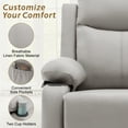 thumbnail image 6 of Korser Manual Small Recliner Chair for Small Spaces for Living Room,Nursery,Khaki, 6 of 7