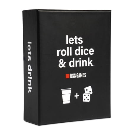 Lets Roll Dice & Drink - a Drinking Party Card Game by DSS Games. Perfect for friends, game night, pregames, college, 21st birthday gift