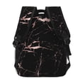 thumbnail image 4 of Mochila HKHEHOP Trendy Marble Modern Rose Gold Black, 4 of 7