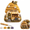 3D Fabric Poke Art Kit-(Beehive Honey)-A19, variant on Mythical Ocean DIY Bead Kit, 3D Beaded Animal Kit, Compact Hobby Pack With Pattern Handbook, Practical Supply For Seasonal Craft And Present Preparation Turtle
