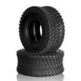 YTBW 2 Turf Tires Lawn Mower Tractor 4 Ply Rated 15X66 15X6X6 Tubeless
