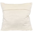 thumbnail image 4 of 16" White Plaid Tufted Plush Square Throw Pillow, 4 of 6