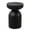 Black | 12.4"Dia x 17.71"H, variant on GZXS 18.11"H Accent Hourglass Side Table, Handmade Burnt Wood Garden Stool with Irregular Crackled Finish, Modern Contemporary End Table for Bedroom/Entryway/Living Room/Balcony, Black