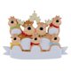 thumbnail image 2 of Adornos familiares de renos personalizados, estatuas para escribir, decoración para fiestas navideñas 7 cabeza, 2 of 9