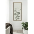 thumbnail image 5 of Kate and Laurel Sylvie Eucalyptus Botanical II Framed Linen Textured Canvas Wall Art by The Creative Bunch Studio, 18x40 Panel Natural, Sophisticated Botanical Art for Wall, 5 of 6