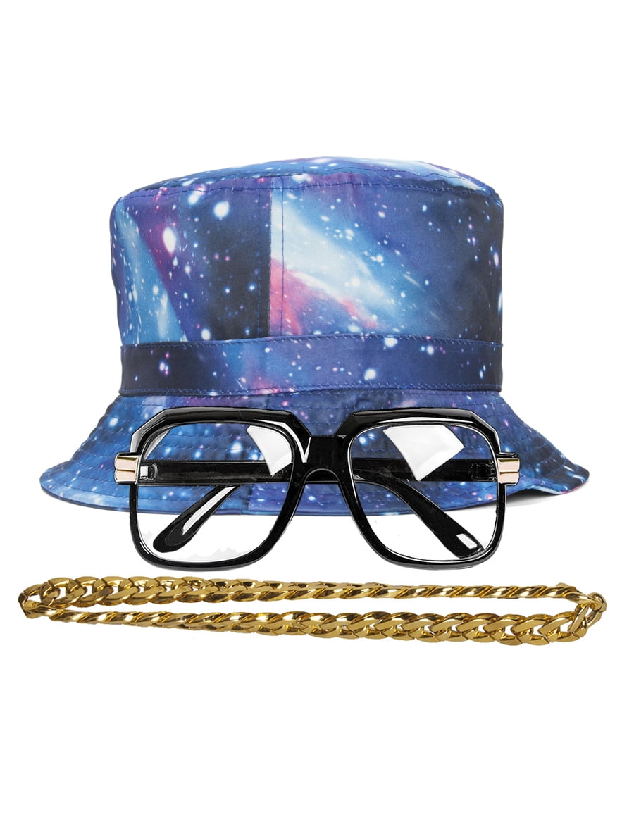 90s HipHop Gold Chain Kit Blue Galaxy Small/Medium