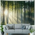 thumbnail image 4 of BCIIG Sunshine Forest Mural Wallpaper Landscape Tree Wallpaper Large Nature Scenery Wall Mural for Living Room  60x50inch, 4 of 6