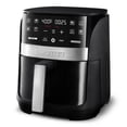 thumbnail image 6 of Digital 3qt Air Fryer with Guided Cooking Prompts, Black/Stainless Steel Finish, 8 One-Touch Functions, 6 of 8