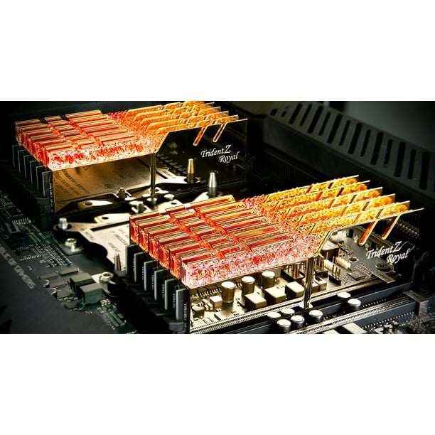 32GB G.Skill DDR4 Trident Z Royal Gold 4000Mhz PC4-32000 CL15 Channel Kit (4x8GB) - Walmart.com