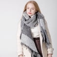 thumbnail image 3 of Femmes Hiver Écharpe Longue Écharpe Plaid Chaud Châle Classique Confortable Épais Écharpe, 3 of 5