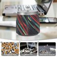 thumbnail image 6 of Yayeee Ashtray with Lid for Cigarette Smokeless Stainless Steel Home Ash Holder, Red Abstract Lines, 6 of 7