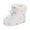 White, variant on Krdevn Baby Shoes Warm Short Boots Shoes Printing Non Breathable Boots,Toddler Girl Shoes,Boys Shoes,Size:12-18 Months