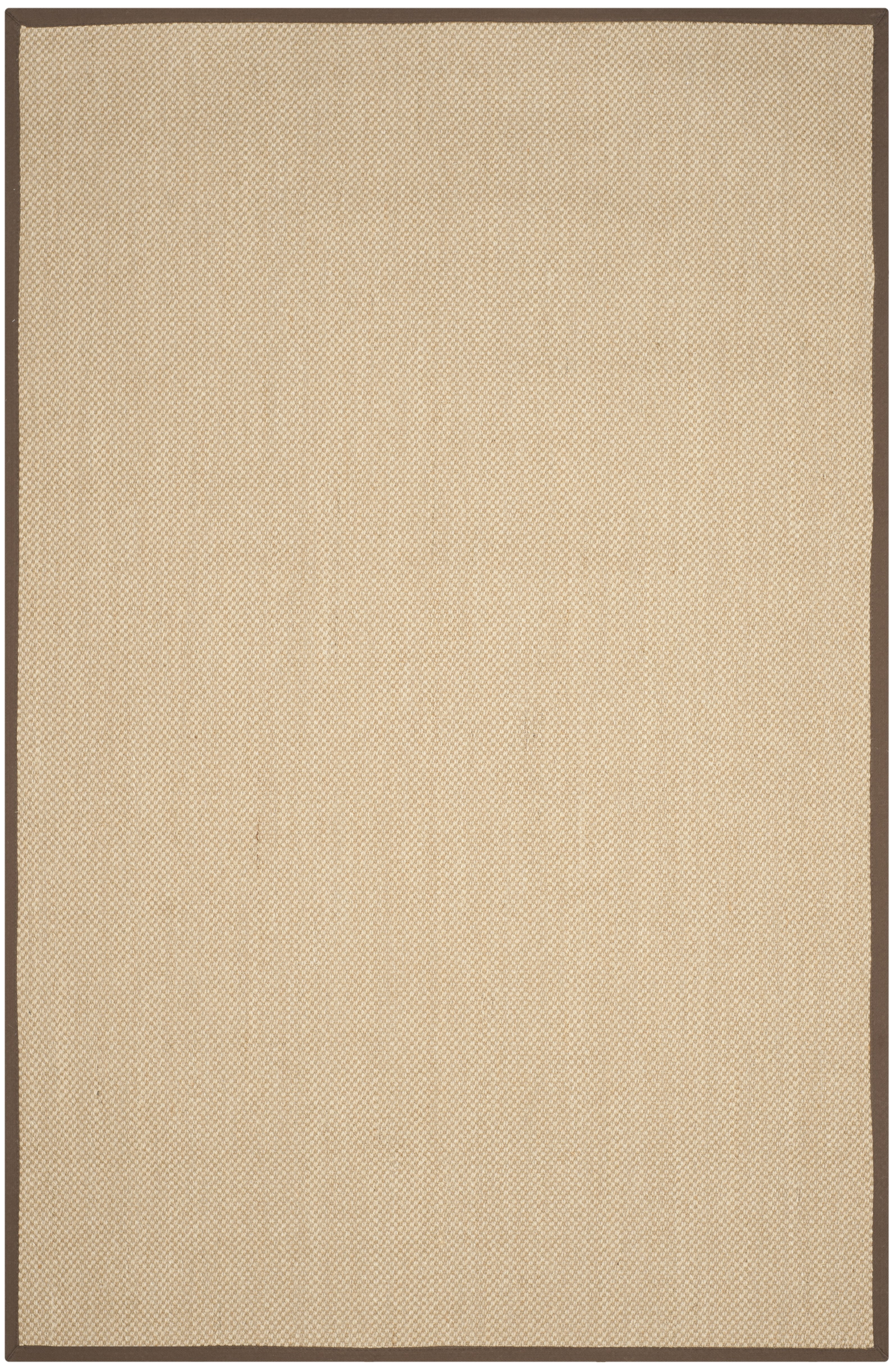 Safavieh Natural Fiber Jovana Solid Area Rug, Maize/Brown, 6' x 9'