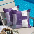thumbnail image 4 of Abstract Purple Throw Pillow Cover Gray Gradient Graffiti Color Block Modern Art Cotton Linen Cushion Cover Throw Pillow Case with Invisible Zipper for Couch Sofa Bed Chair Car 24x24 Inch, 4 of 9