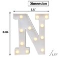 thumbnail image 3 of LED Marquee Letter Lights Sign, Light Up Alphabet Letter for Home Party Wedding Decoration N, 3 of 5